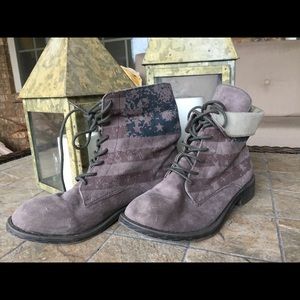 Army style boots